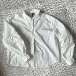 Vero Moda | White Button-Up Shirt, NWOT, S